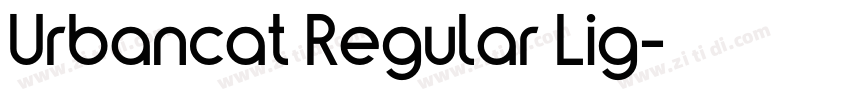 Urbancat Regular Lig字体转换